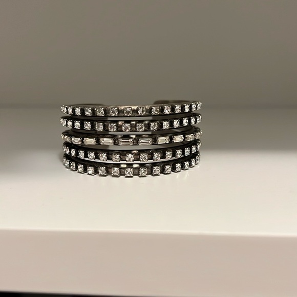 Dannijo rhinestone cuff bracelet - Picture 1 of 4